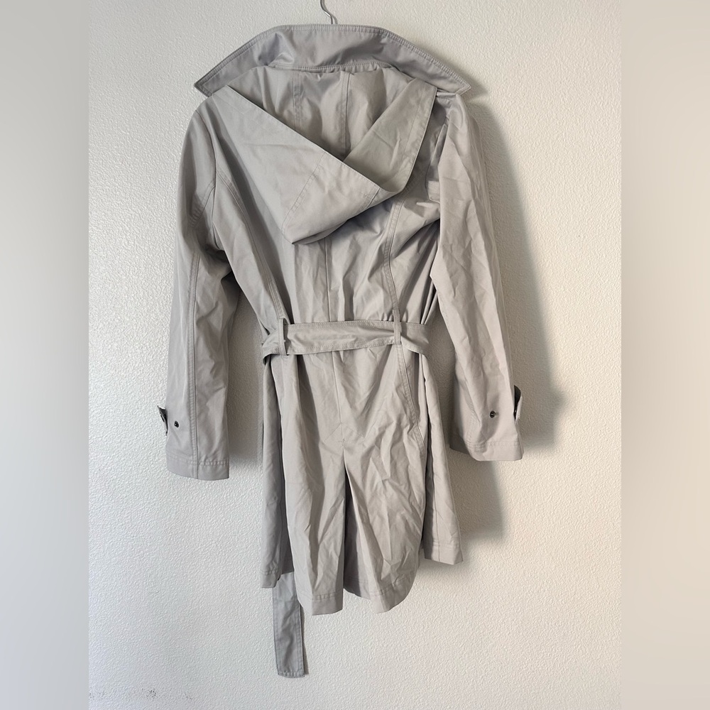 Metropolis Light Gray Trench Coat | NWOT - Picture 3 of 5